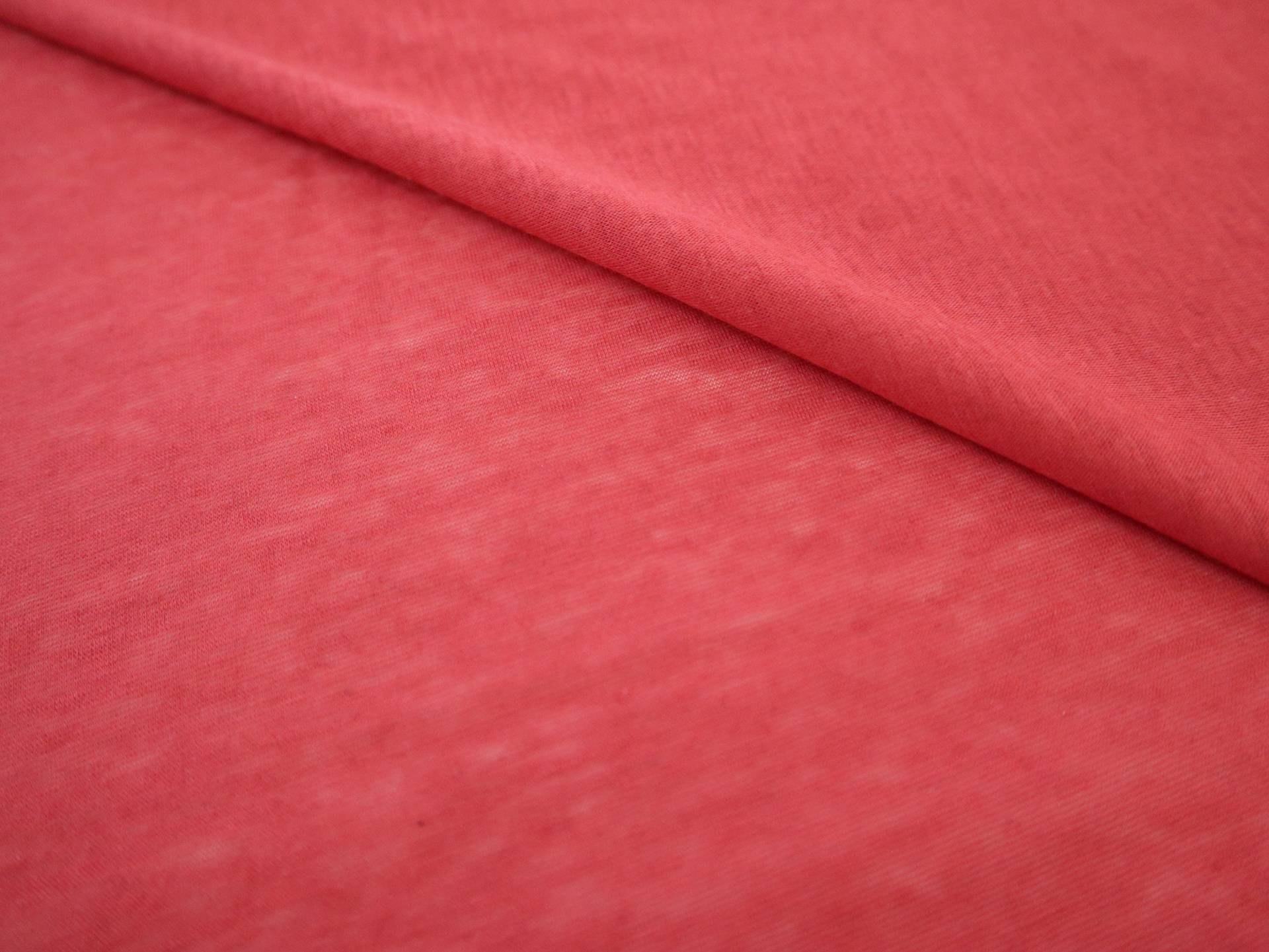 Italian Cotton & Cashmere Tissue Jersey Knit in Red