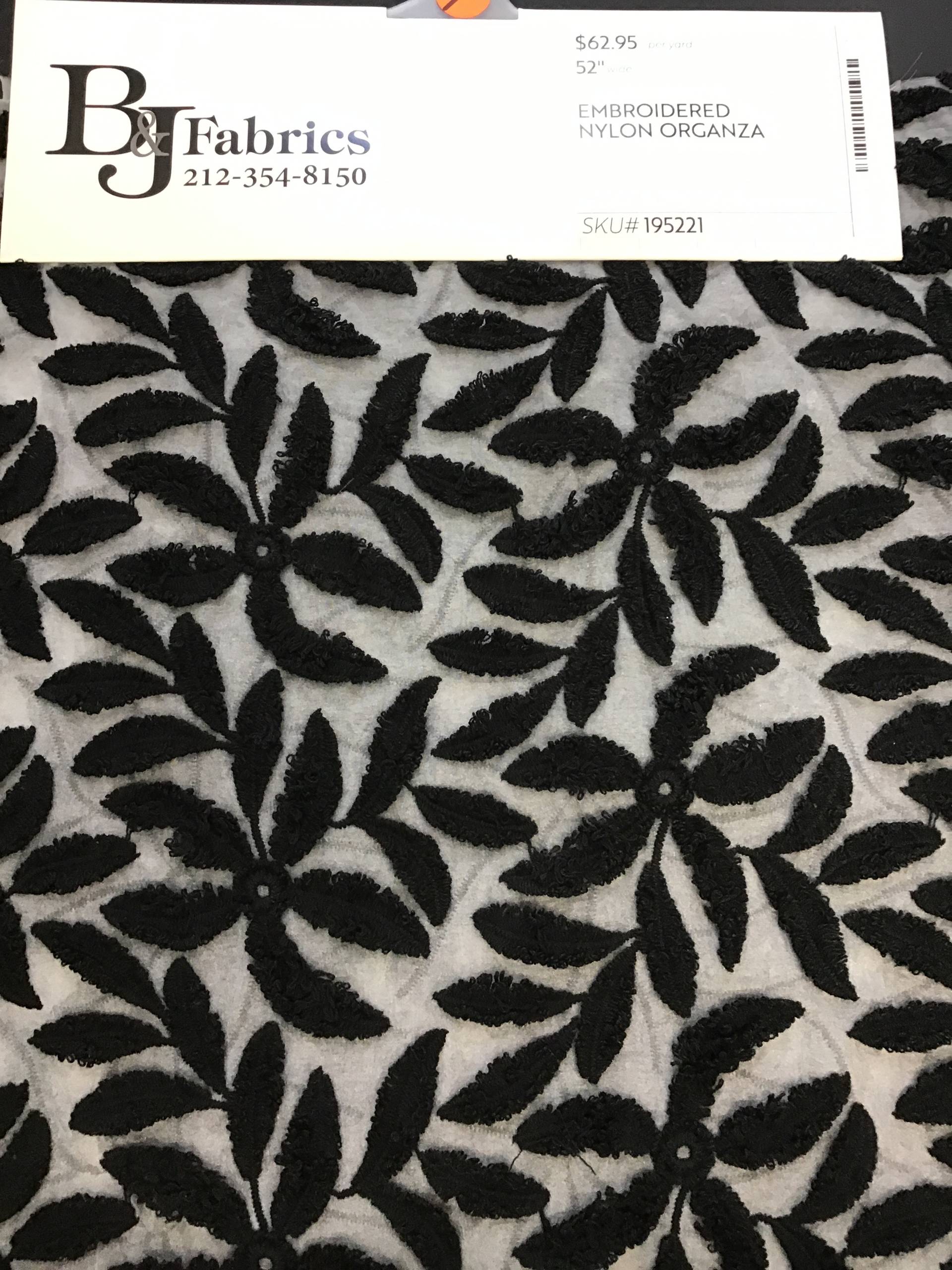 EMBROIDERED NYLON ORGANZA