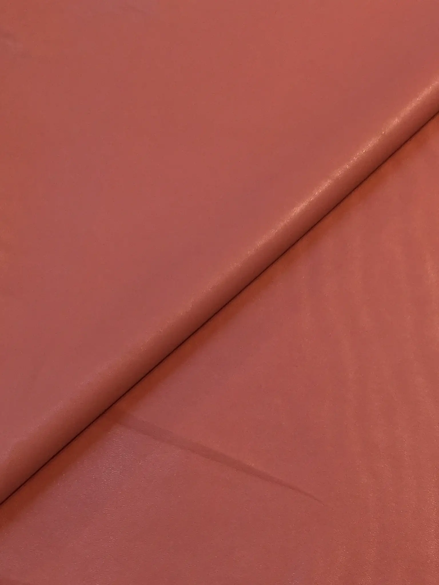 Stretch Faux Leather in Dark Coral