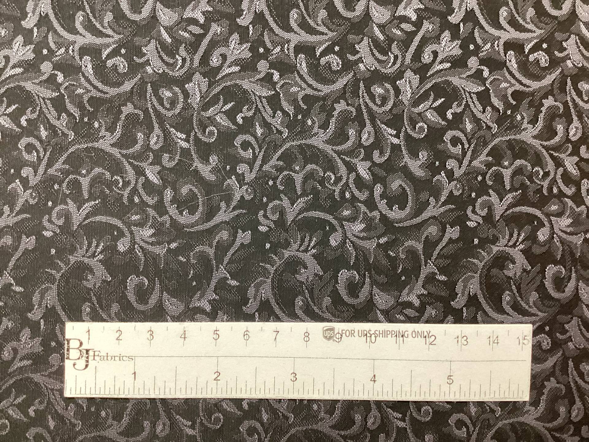 Made in Italy 55% Polyester 45% Wool Jacquard In Dark Navy & Dark Grey 