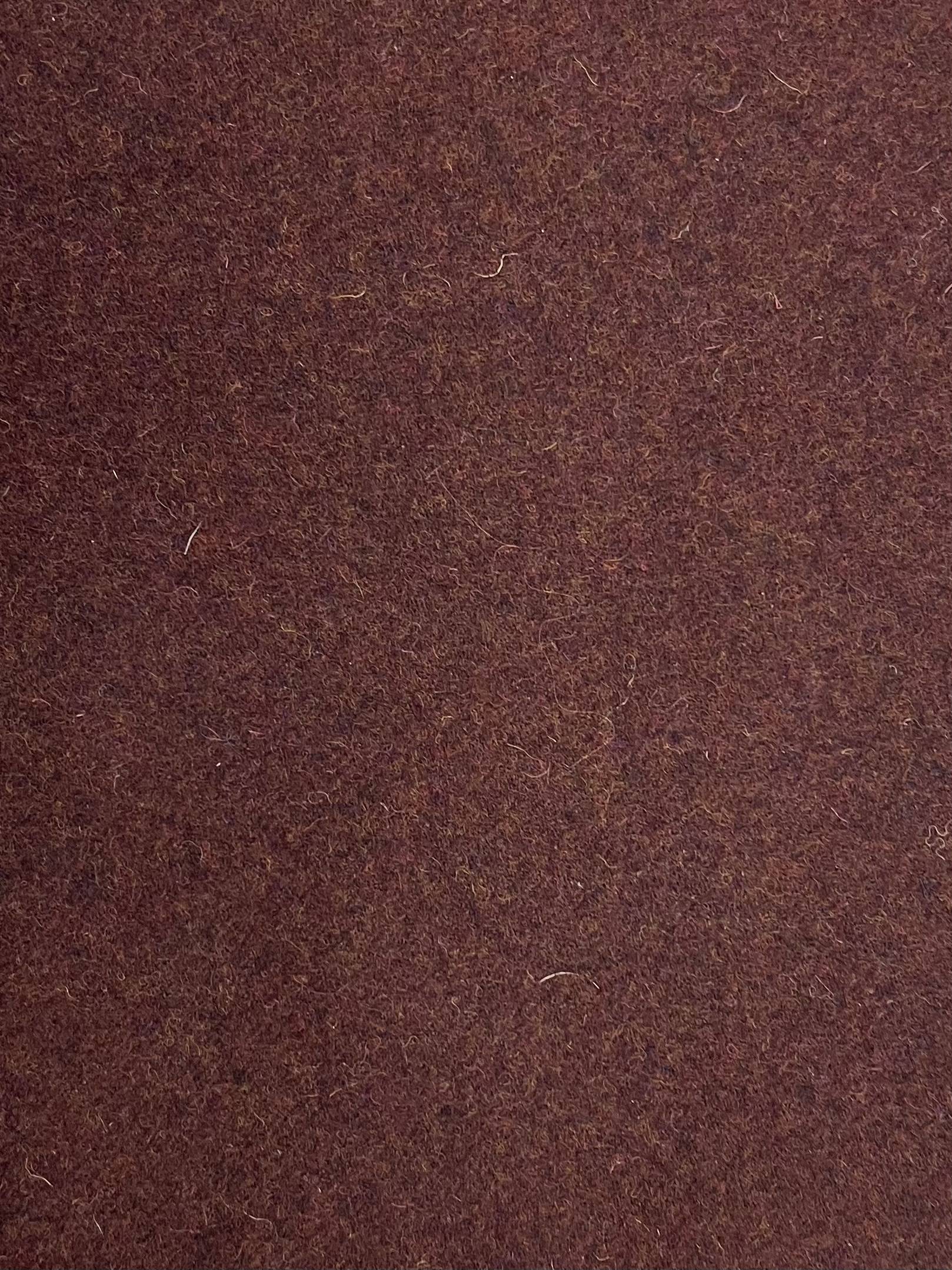 English Wool Tweed in Dark Sienna