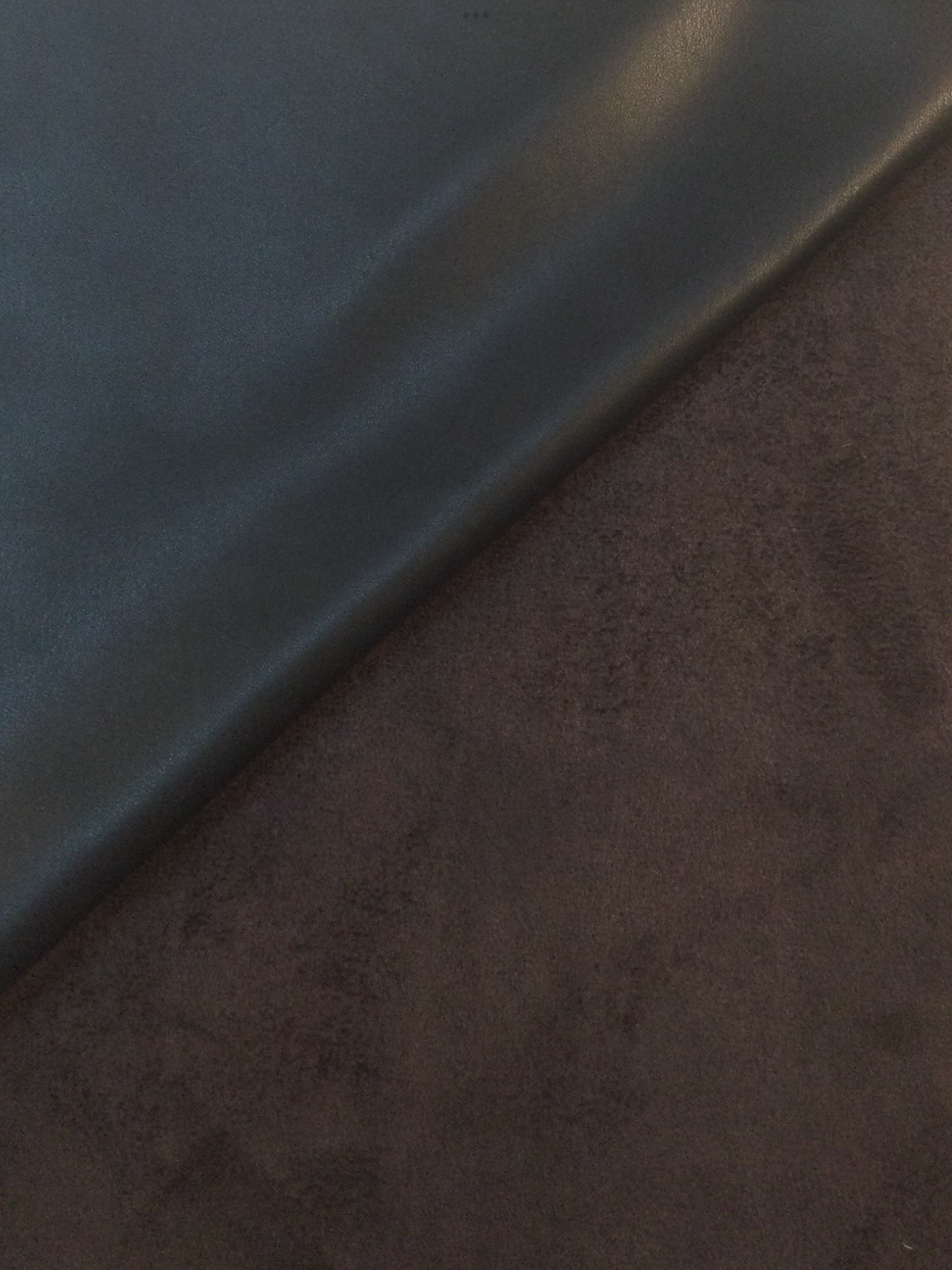 Stretch Faux Leather With Suede Back in Brown