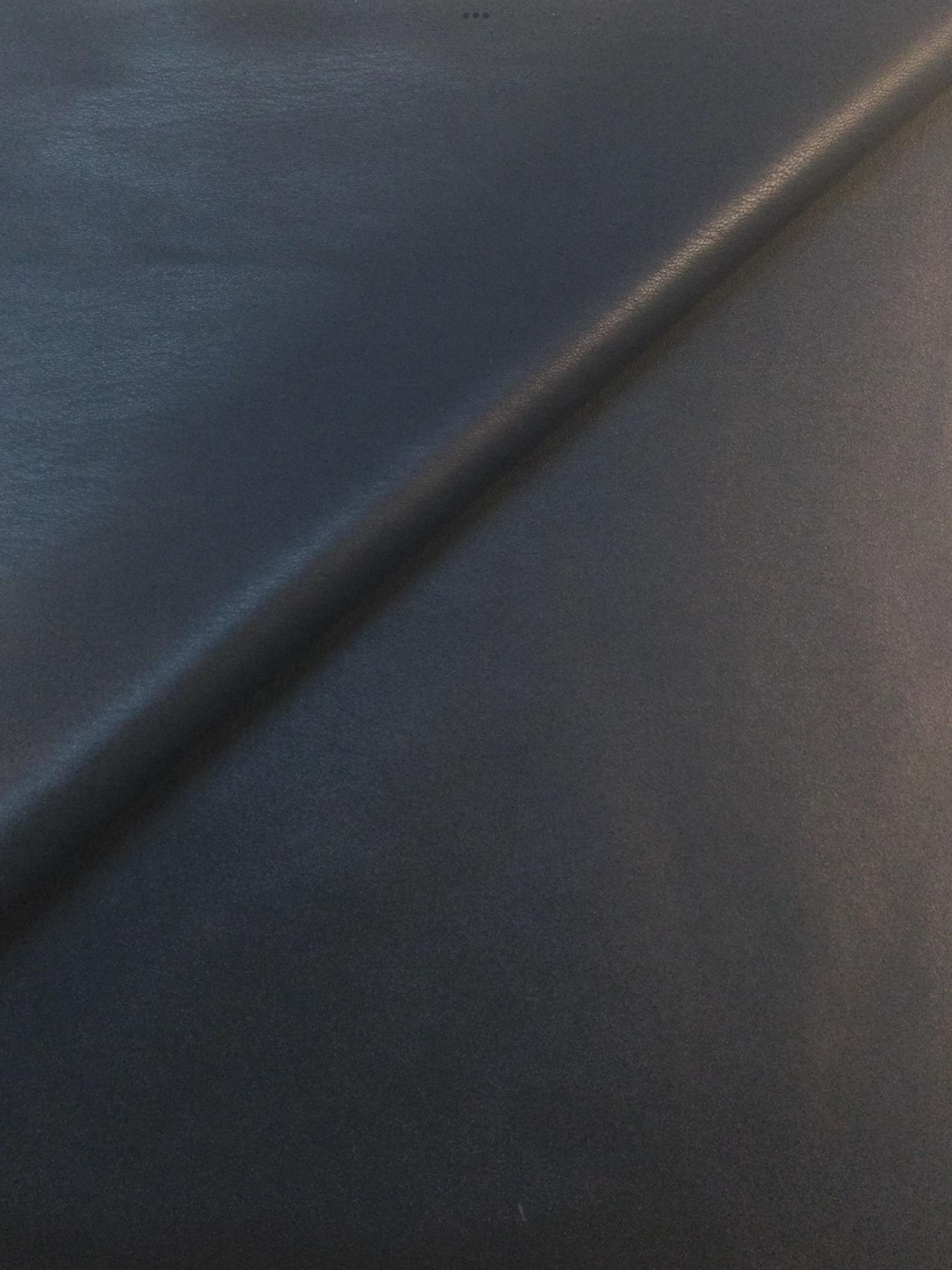Stretch Faux Leather With Suede Back in Navy
