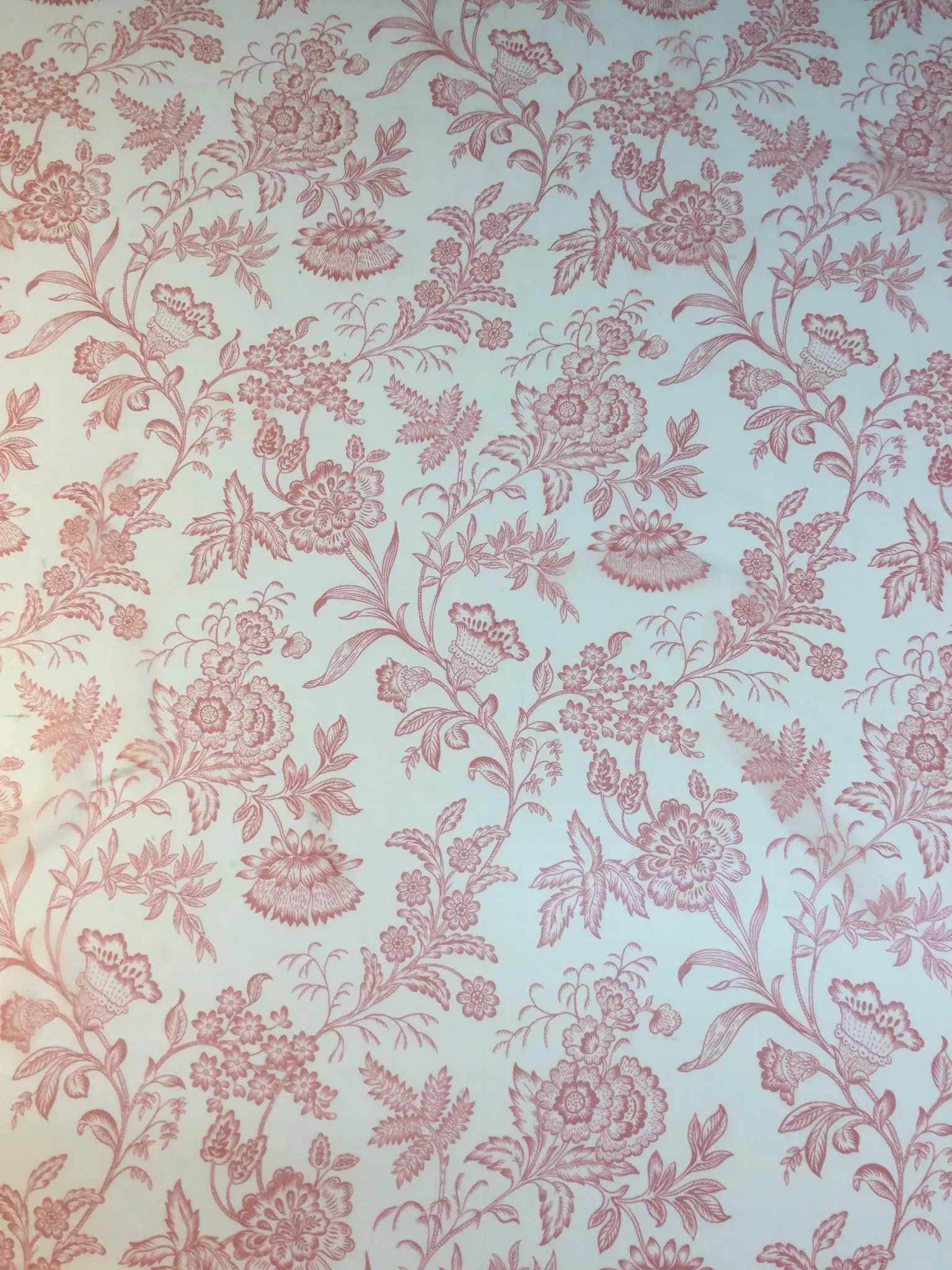 Polyester Chiffon Print in Red/White