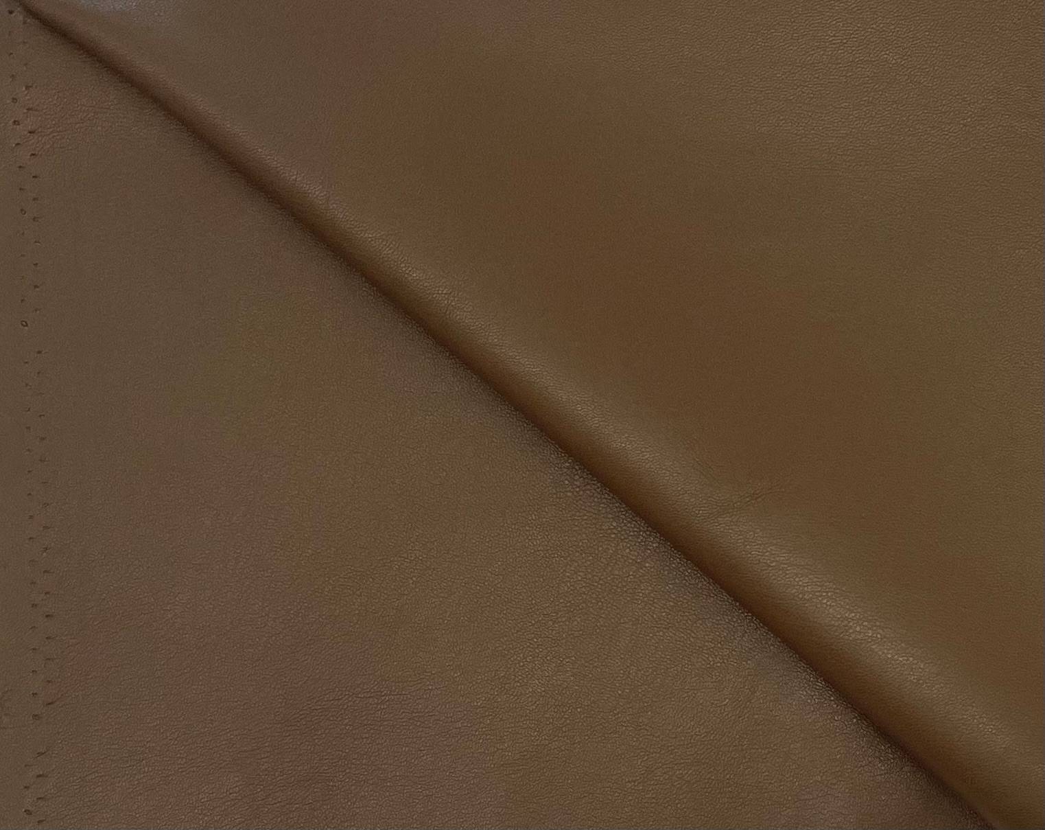 Faux Leather in Cocoa Brown Fabric in Warehouse