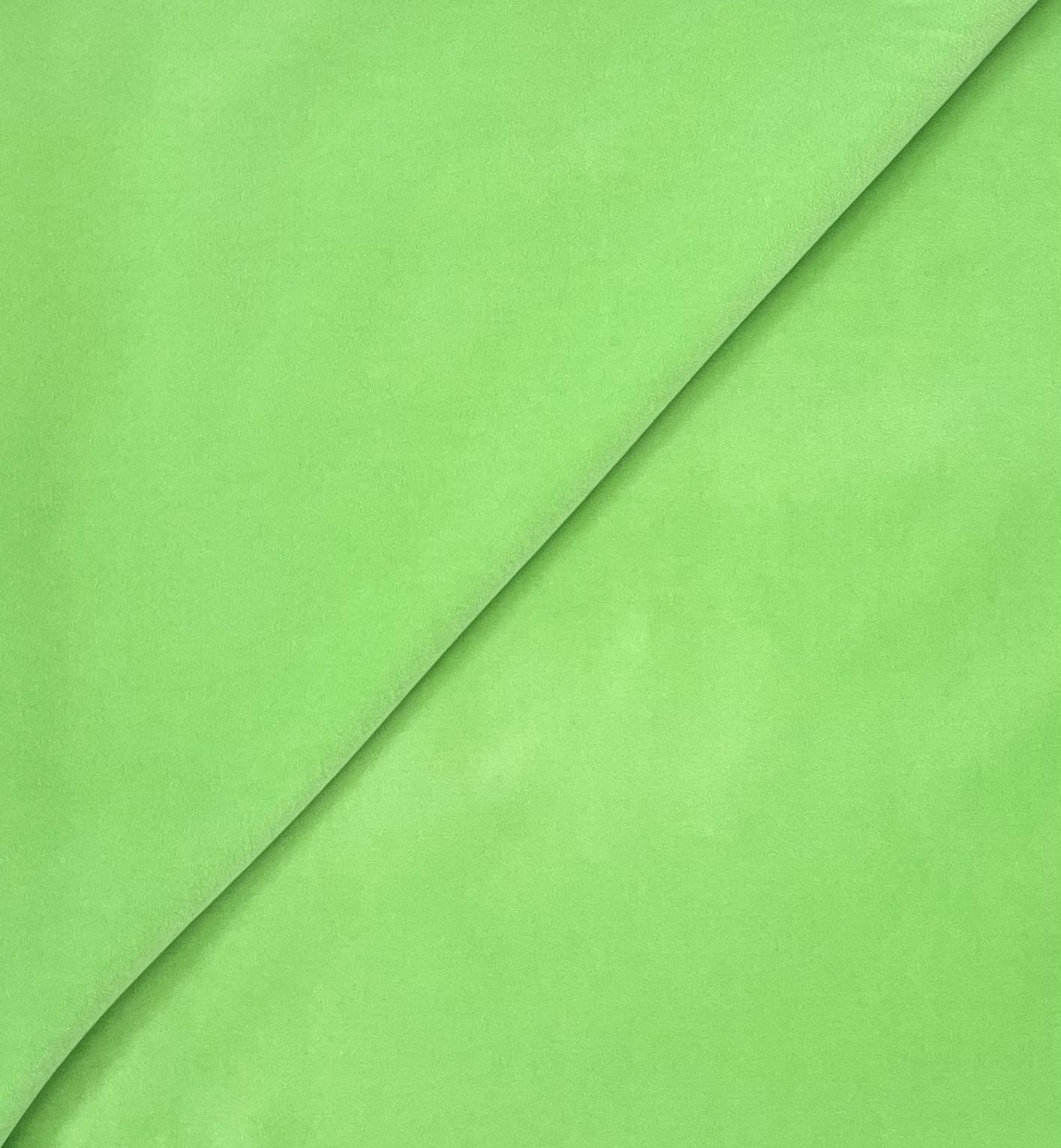 Pure Cotton Velvet in Lime