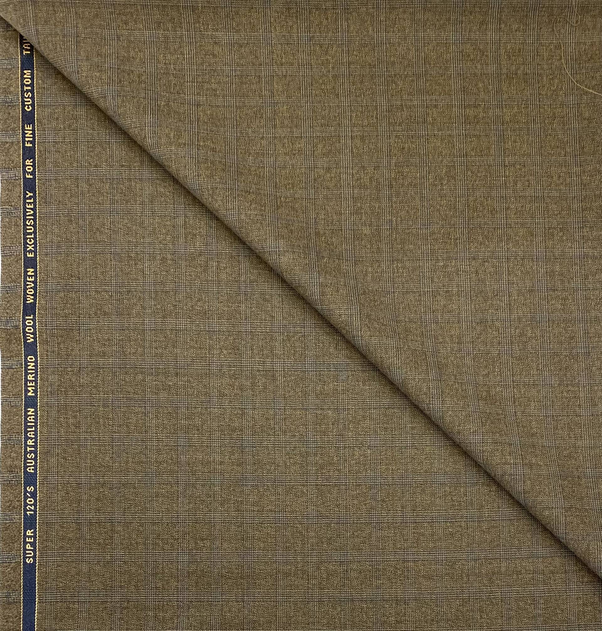 Made in Italy 100% Wool Super 110's Plaid