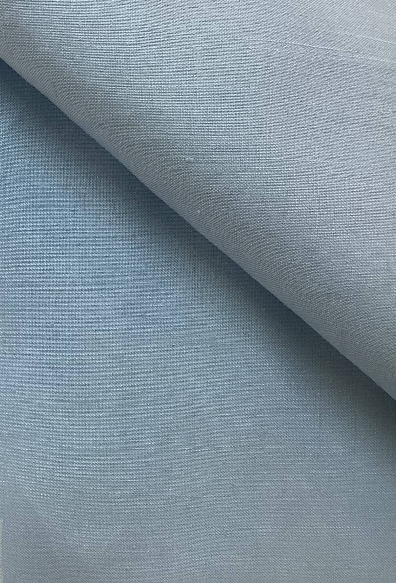 Made in Italy 100% Silk Duppioni in Sky