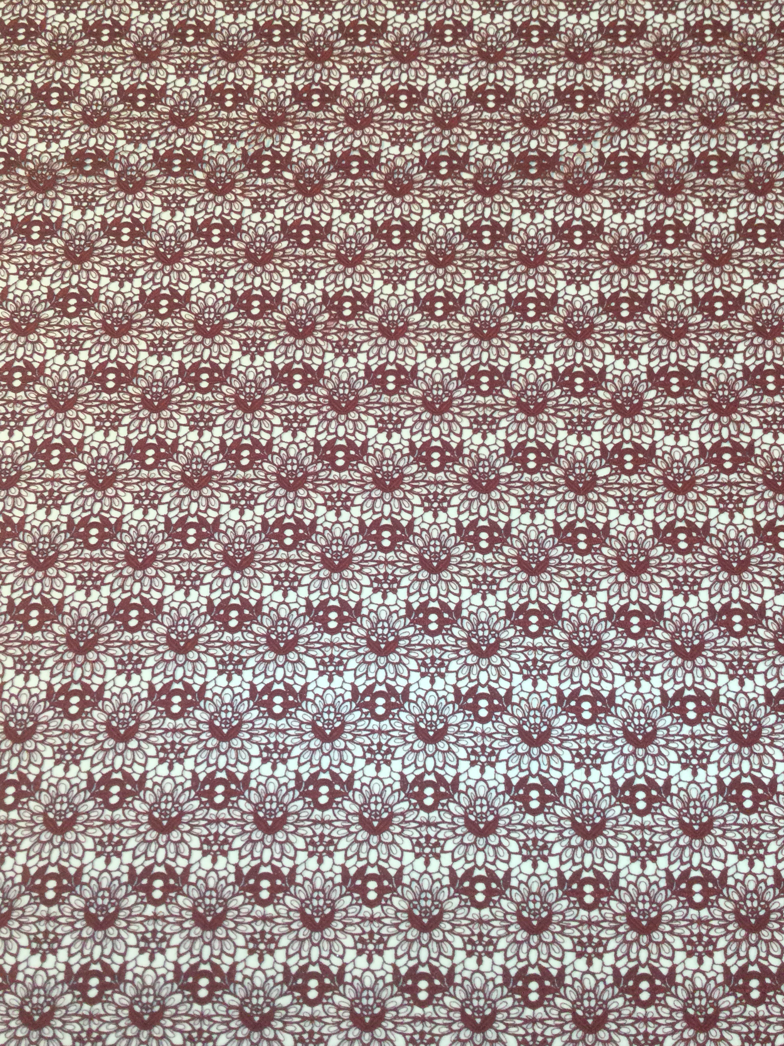 Guipure Lace in Burgundy