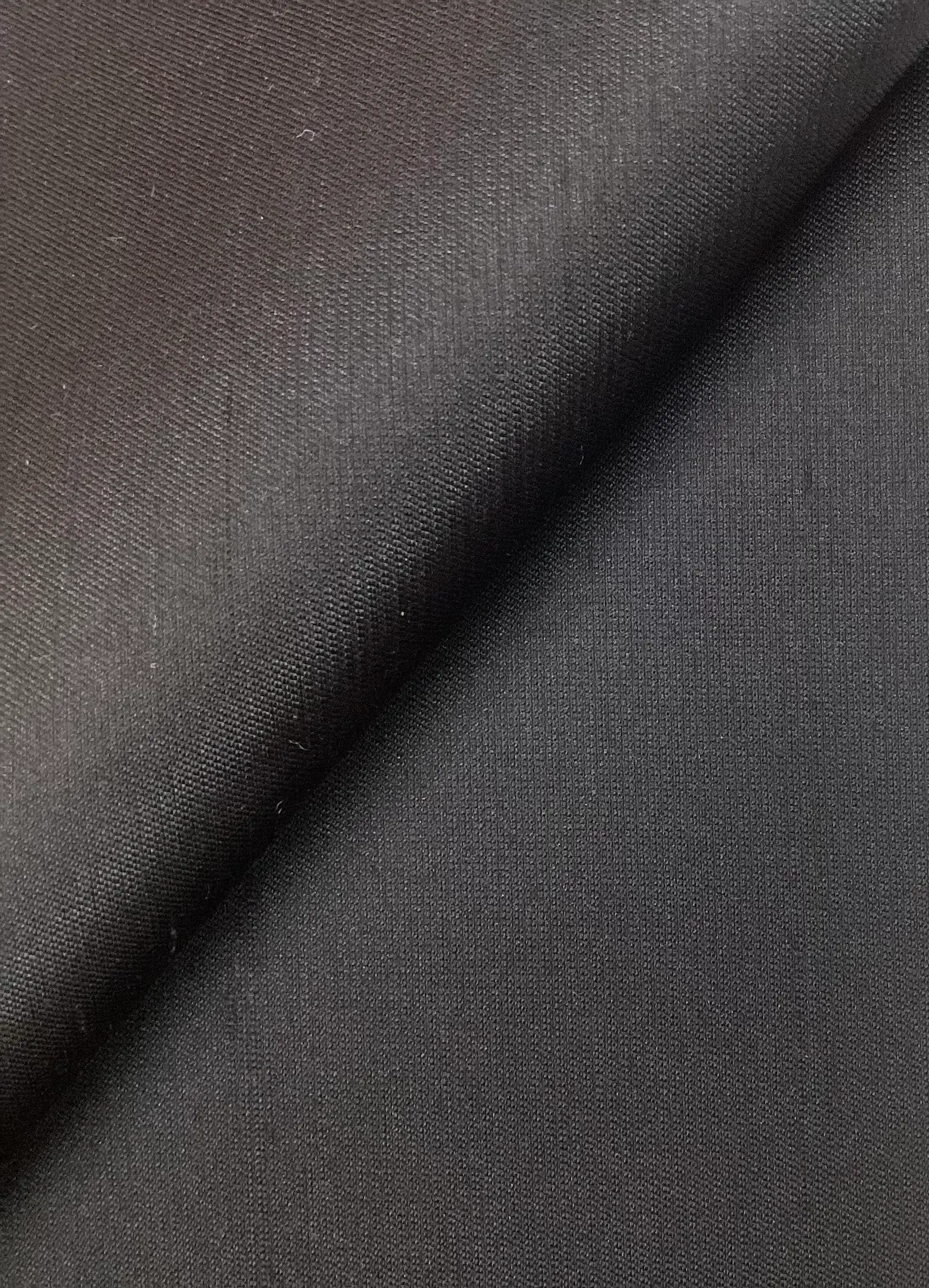 Silk & Wool Shantung In Onyx 