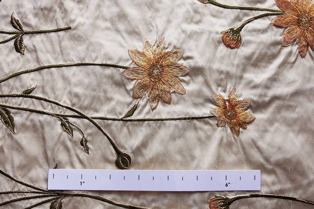 Embroidered Silk Shantung1
