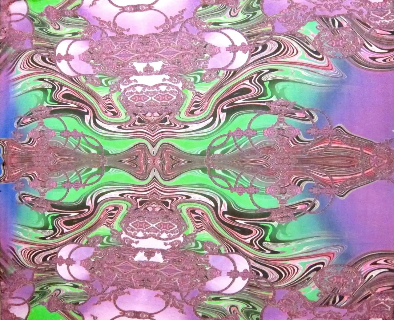 Printed Silk Chiffon Panel0