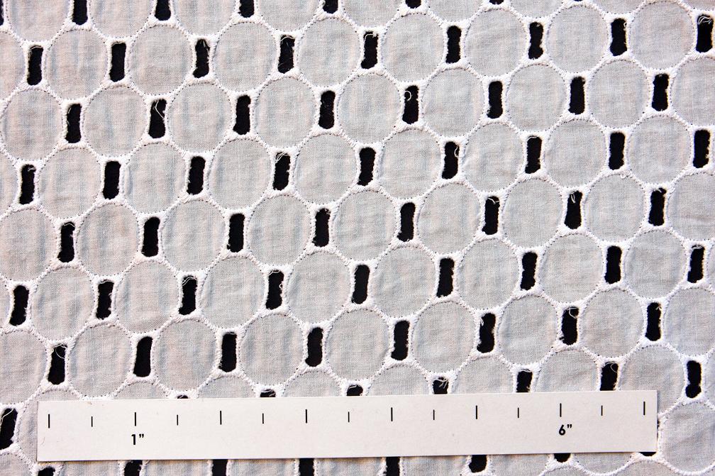 Cotton Eyelet in White0