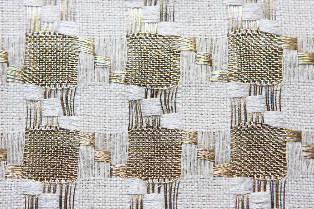 Metallic Cotton in Ivory and Gold2