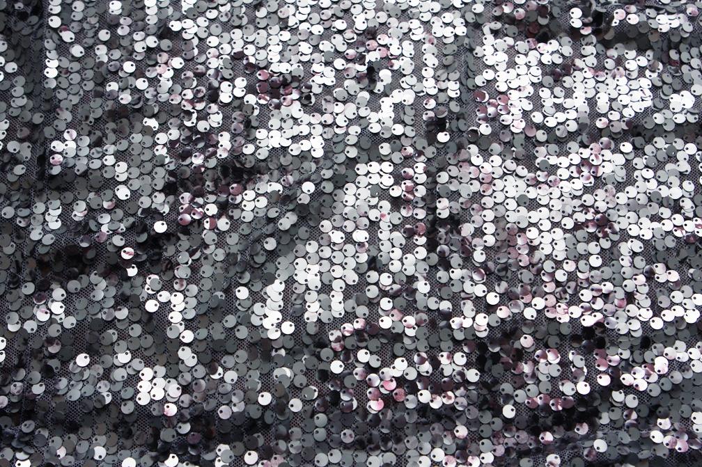 Novelty Printed Sequins on Tulle0