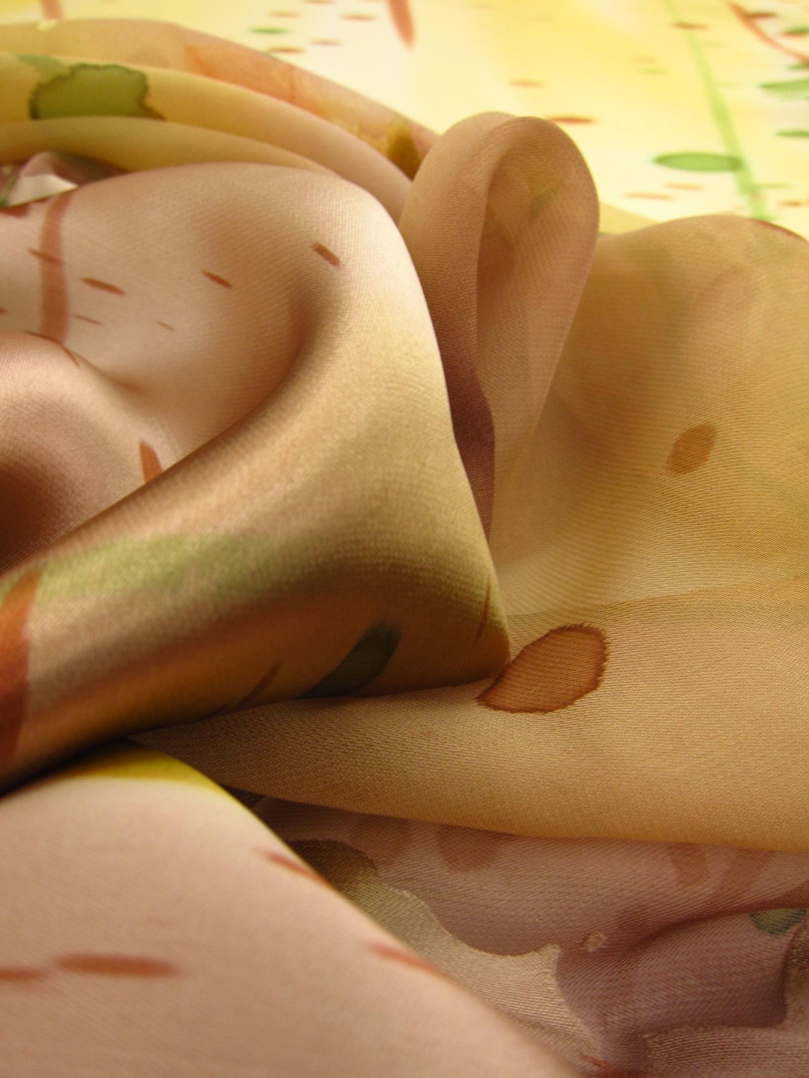 Tie Dye Burn Out Silk Chiffon2