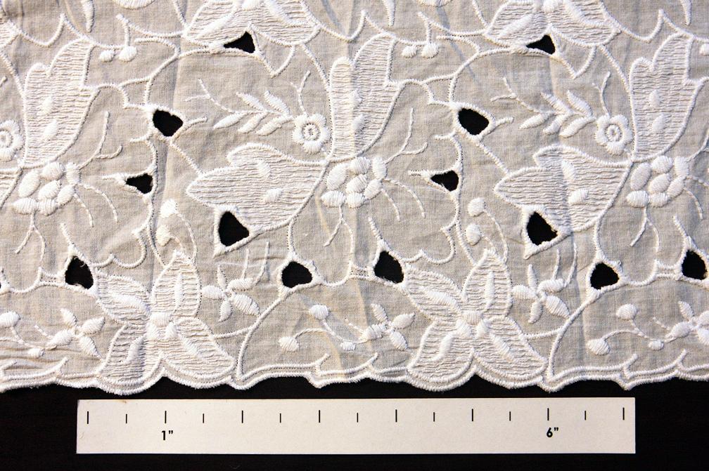 Cotton Eyelet in White0