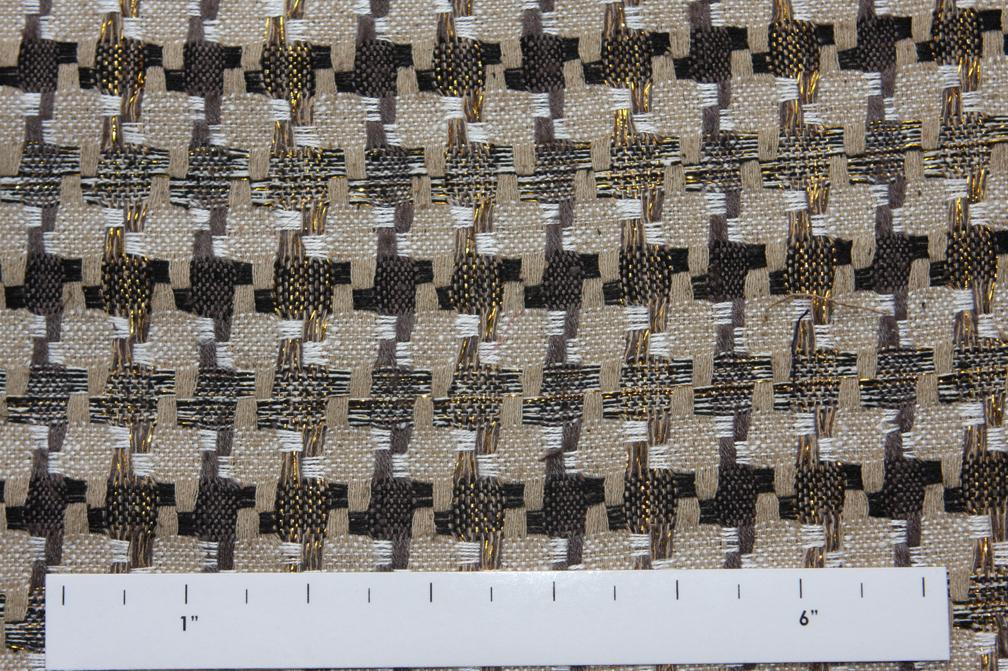 Silk Metallic Tweed0