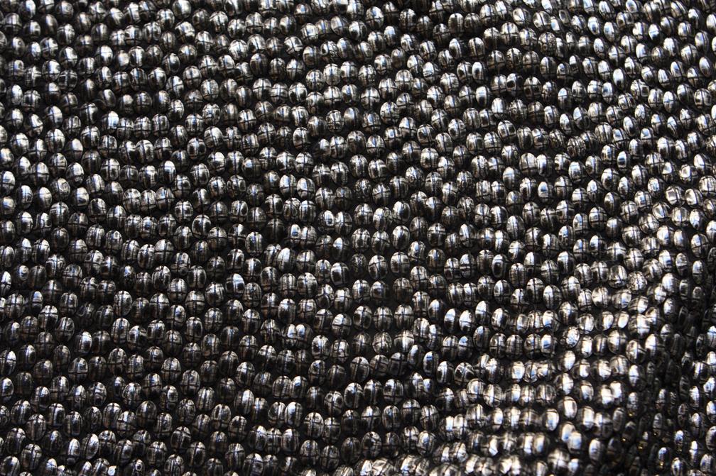 Sequins on Silk Chiffon0