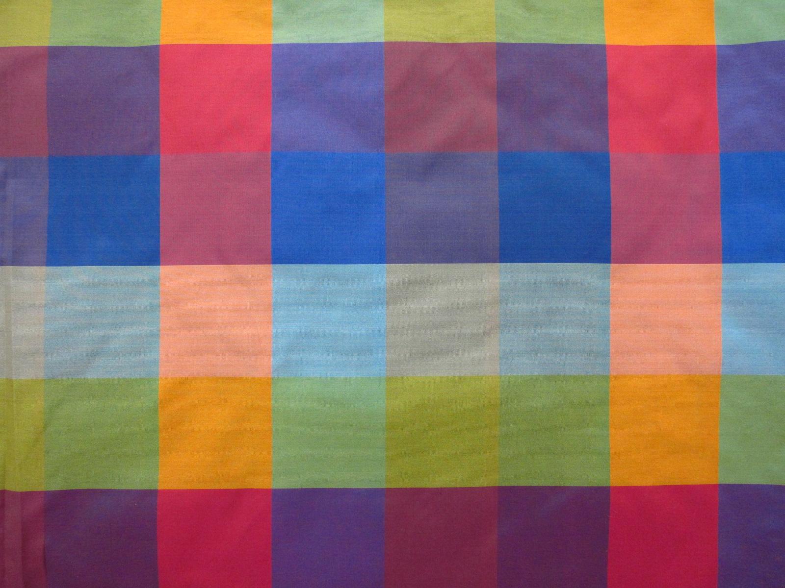 Pure Silk Taffeta Check0