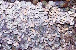 Paillettes on Silk Chiffon1