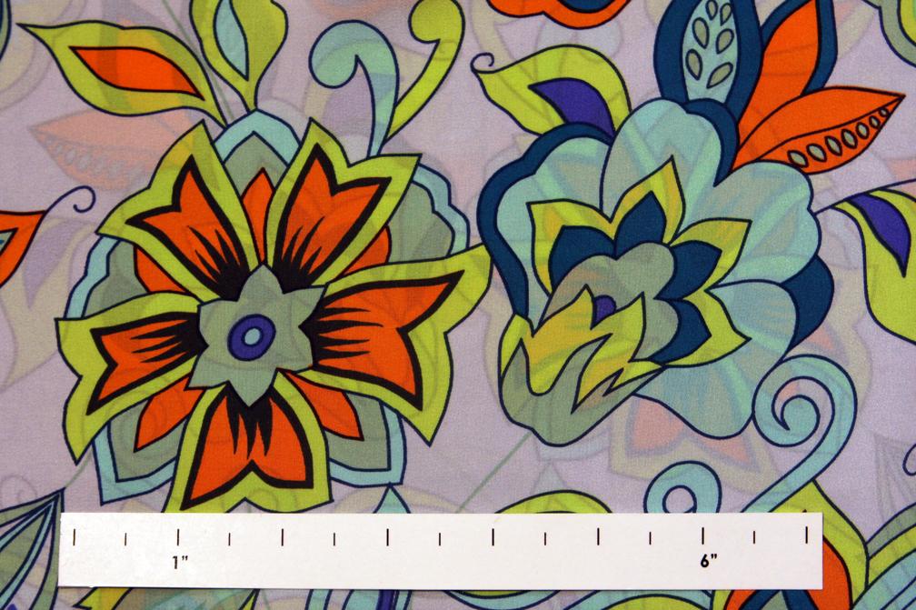 Printed Silk Charmeuse0