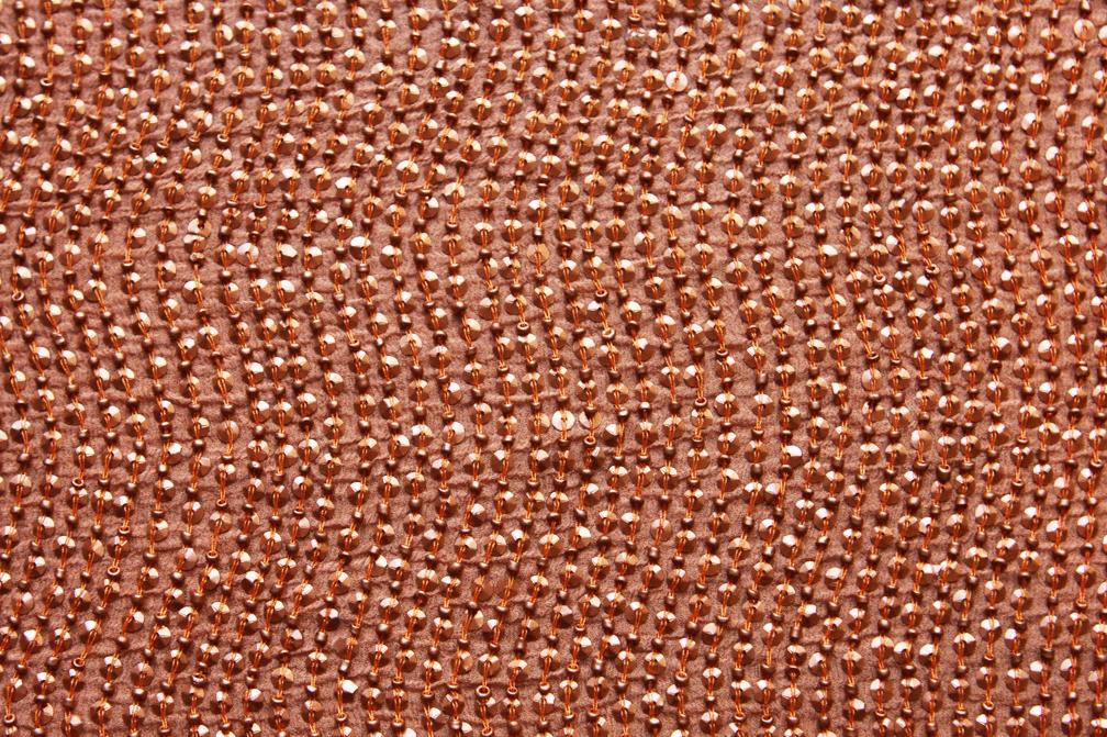 Sequins on Silk Chiffon0