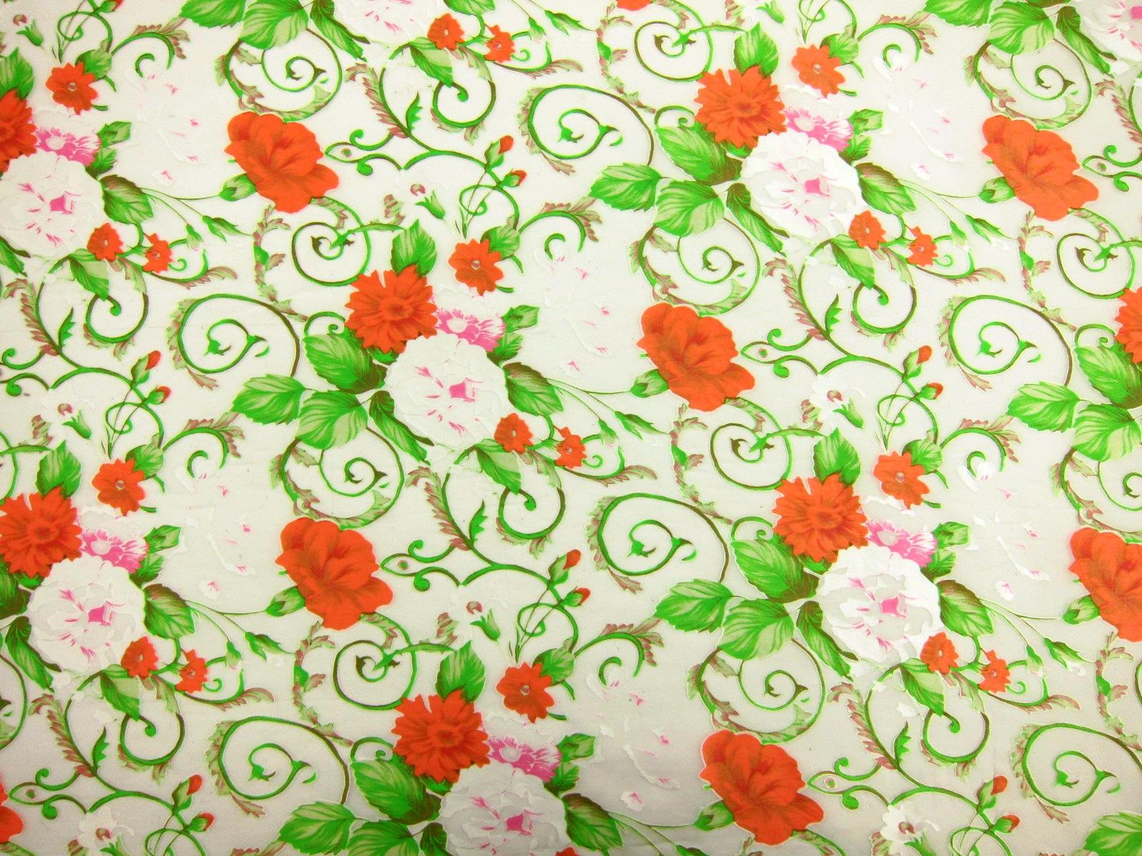 Printed Silk Burnout Chiffon0