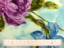 Printed Silk Burn out Chiffon1