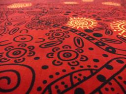 Australian Cotton Print With Aboriginal Motif2