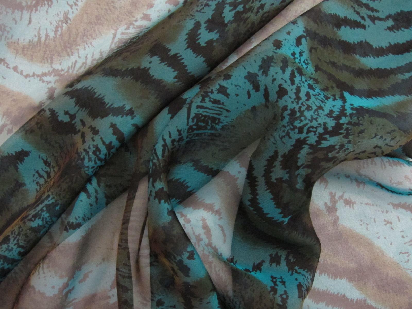 Iridescent Silk Chiffon Print2