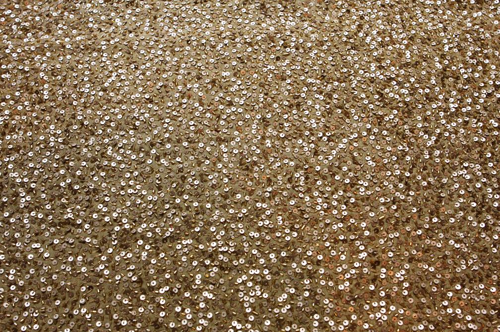 Sequins on Silk Chiffon0