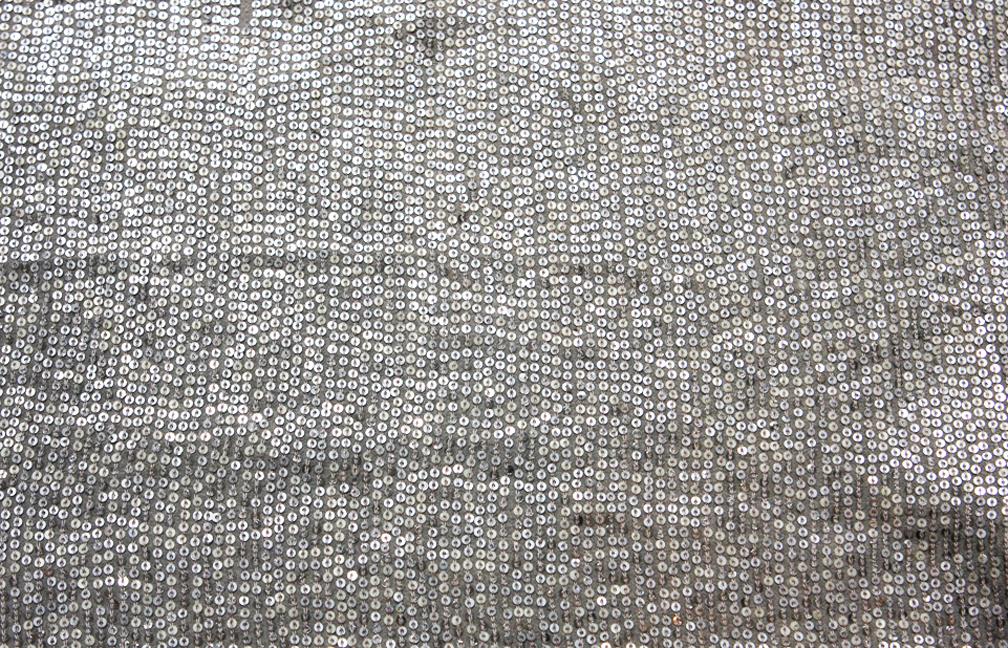 Sequins on Silk Chiffon0