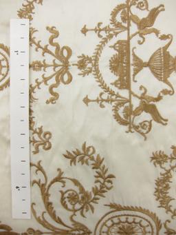 Embroidered Silk Shantung0