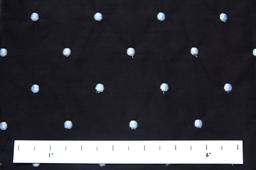 Cotton Embroidered Dots Baby Blue on Black1