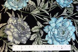 Printed Silk Charmeuse0