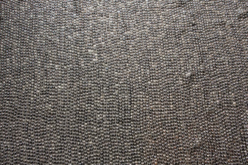 Sequins on Silk Chiffon0