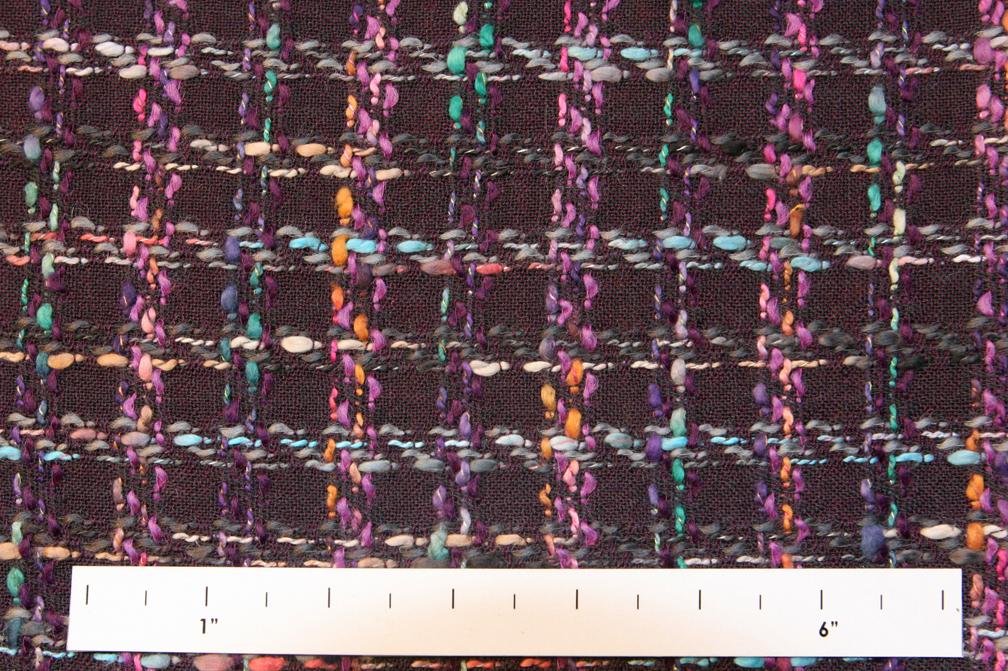 Virgin Wool Rayon Tweed0