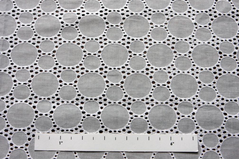 Cotton Eyelet in White1