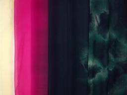 Tie Dye Ombré Silk Chiffon0