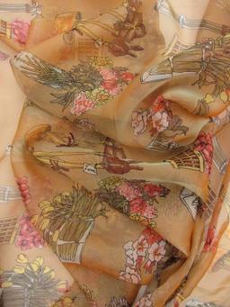 Iridescent Printed Silk Chiffon2