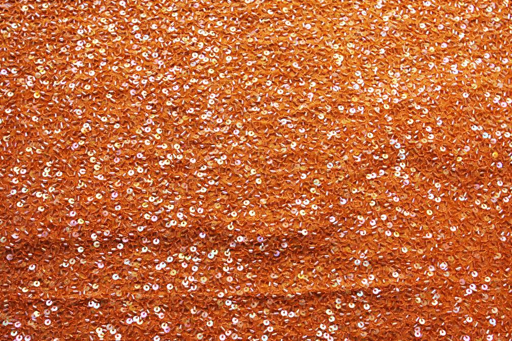 Sequins on Silk Chiffon0