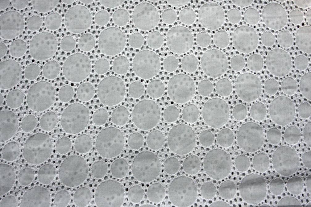 Cotton Eyelet in White0