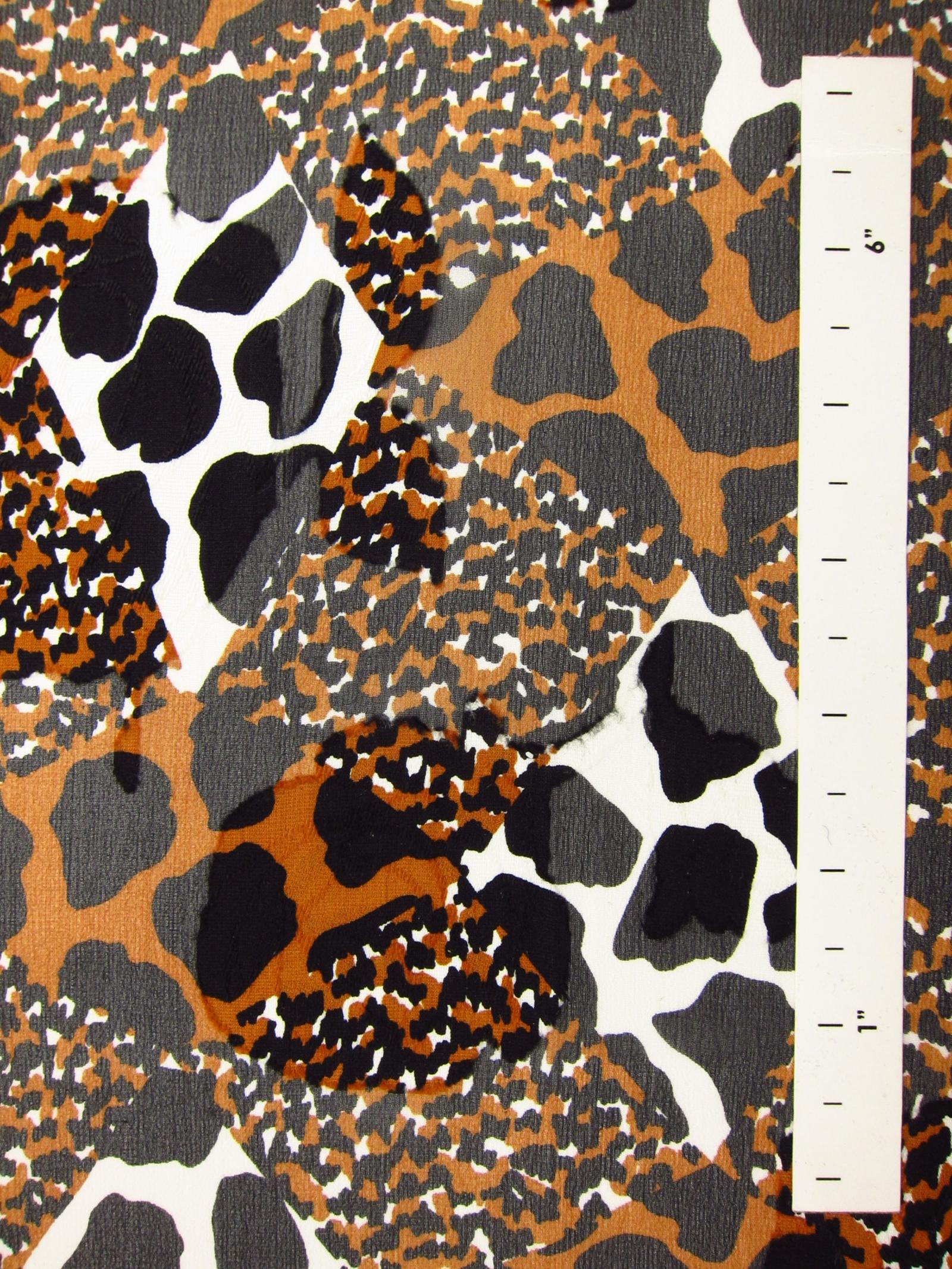 Printed Fil Coupé Silk Chiffon1