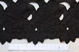 Cotton Eyelet in Black0