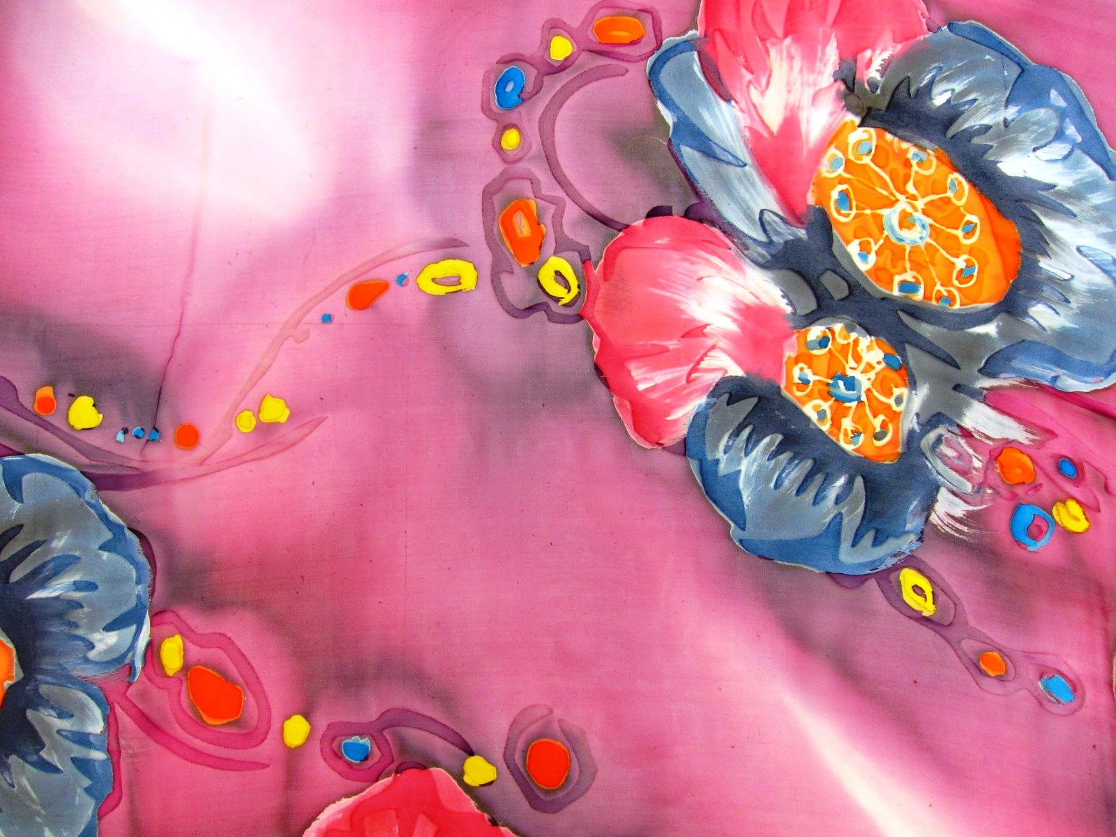 Printed Silk Burn out Chiffon0