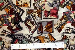 Printed Silk Crepe de Chine0