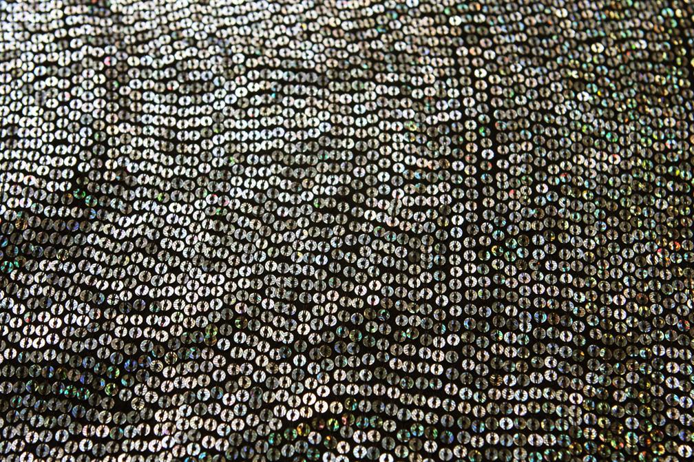 FLAT SEQUINS ON CHIFFON