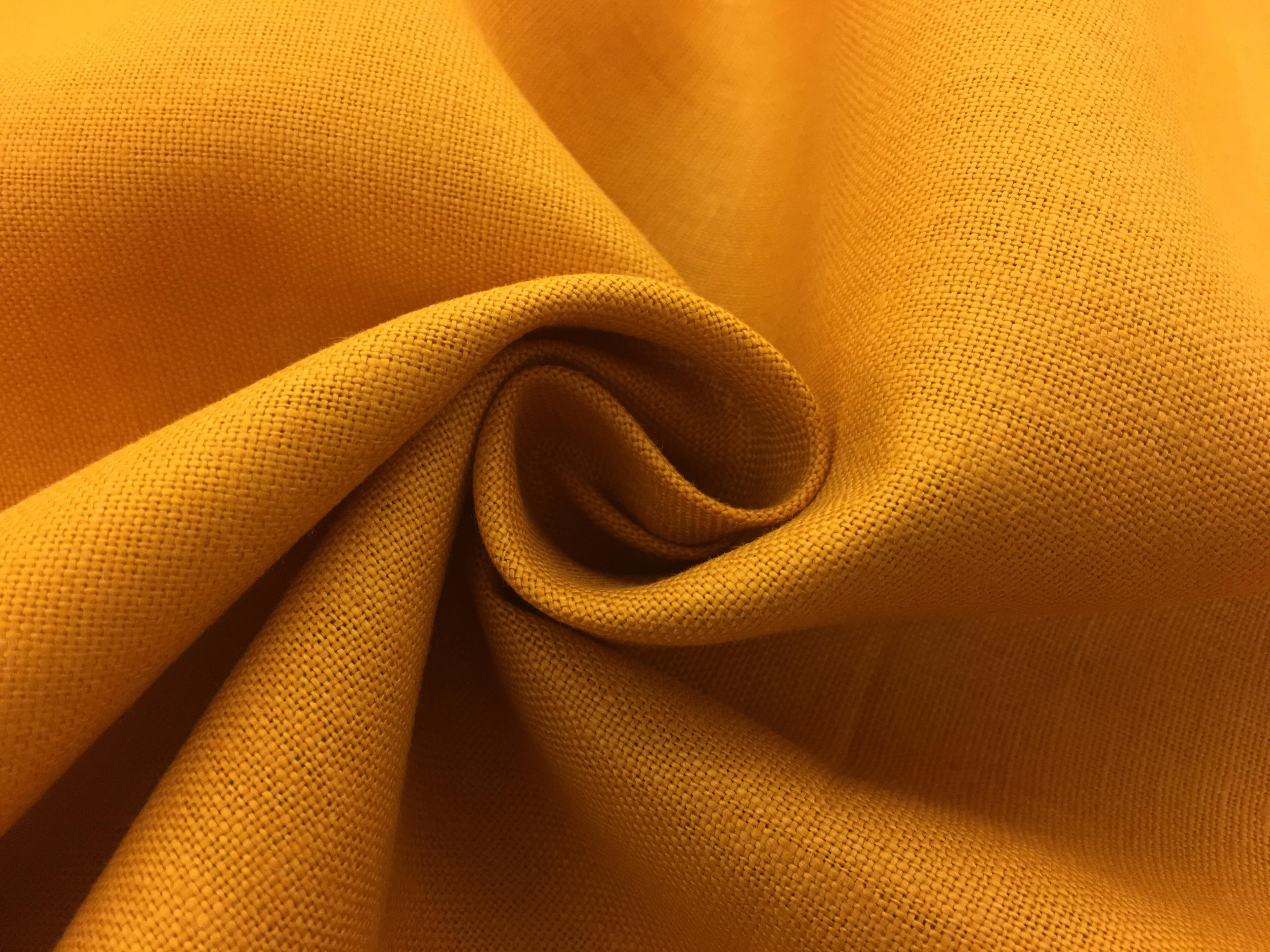 Medium Weight Linen in Burnt Orange1