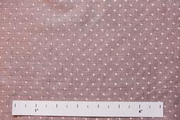 Cotton Embroidered Dots in Pink1